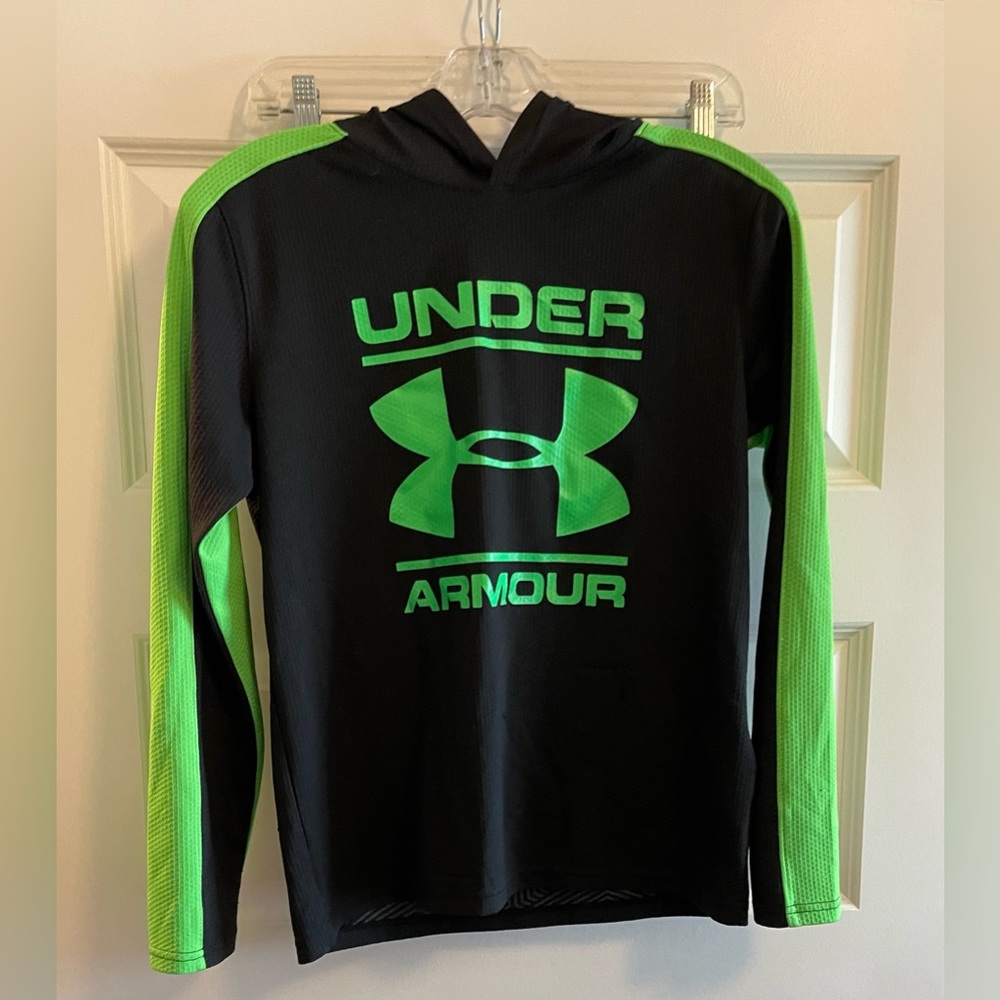 Black and Green hooded sweatshirt